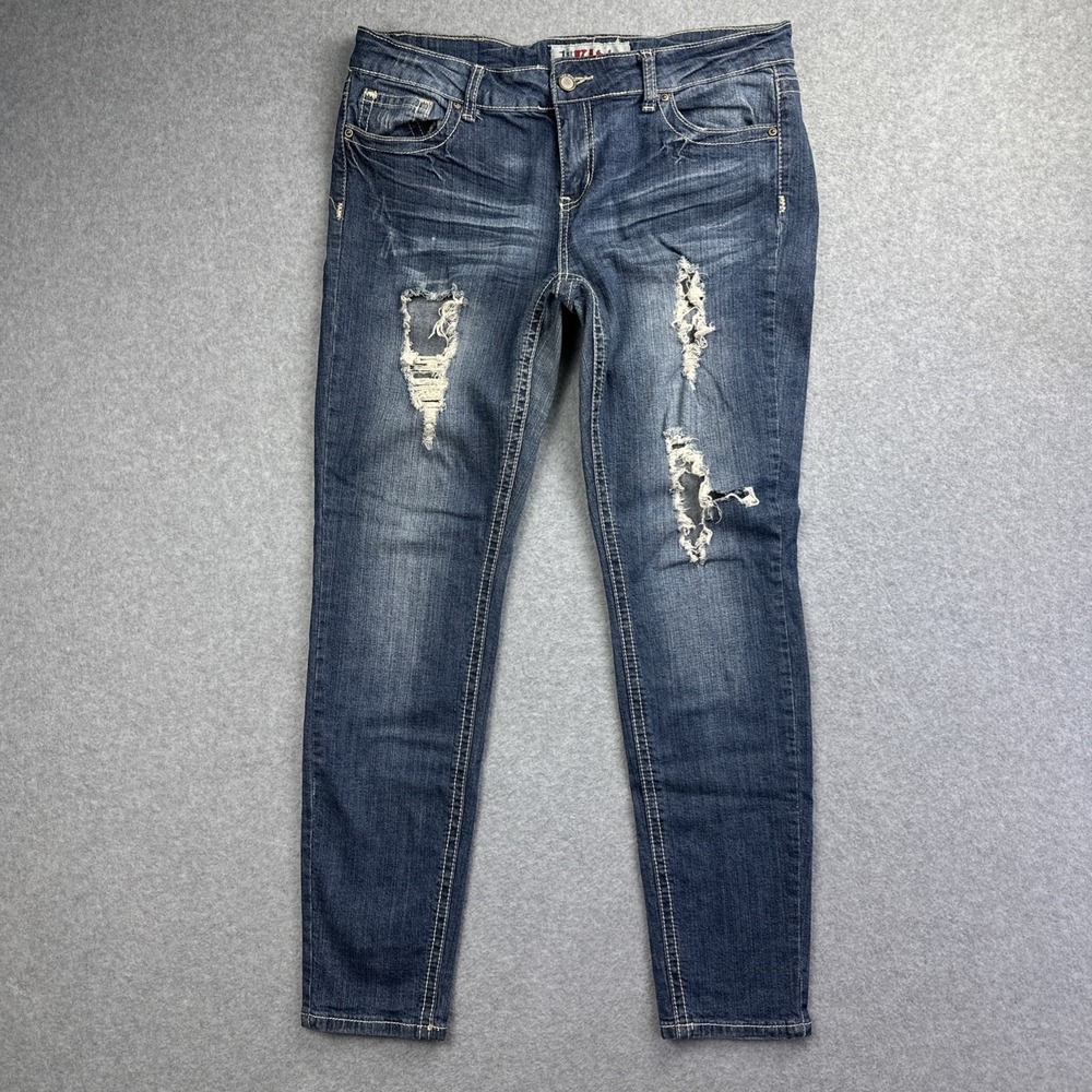 1st Kiss Womens Distressed Jeans Size 13‎